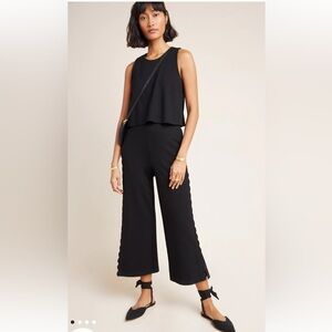 Anthropologie Sz 8 Freya Scalloped Jumpsuit